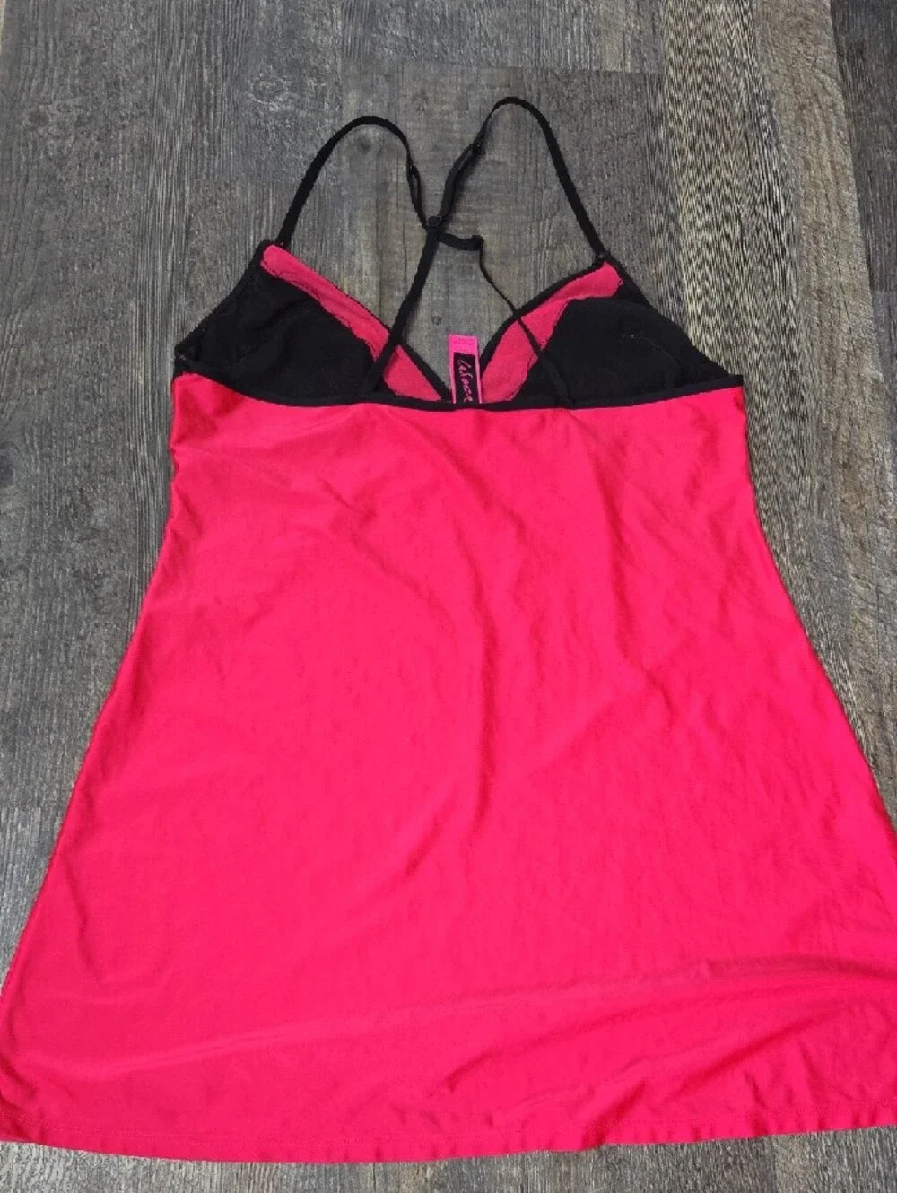La SENZA Hot Red & Black Lace Chemise - Picture 5 of 5